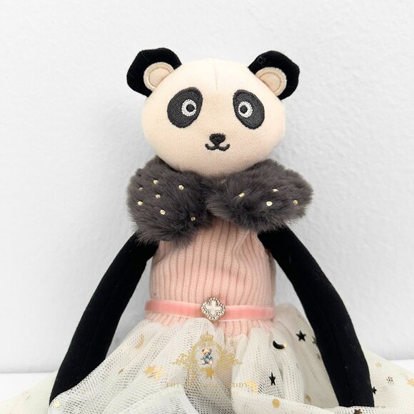 NWT Pretty Girls Princess Ballerina Dolly Plush Toy Handmade Panda Cute Kids Toy - Picture 3 of 3